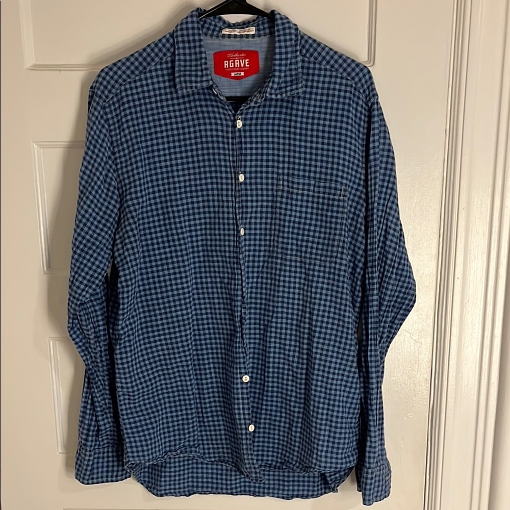 Agave Blue Checkered Men's Shirt